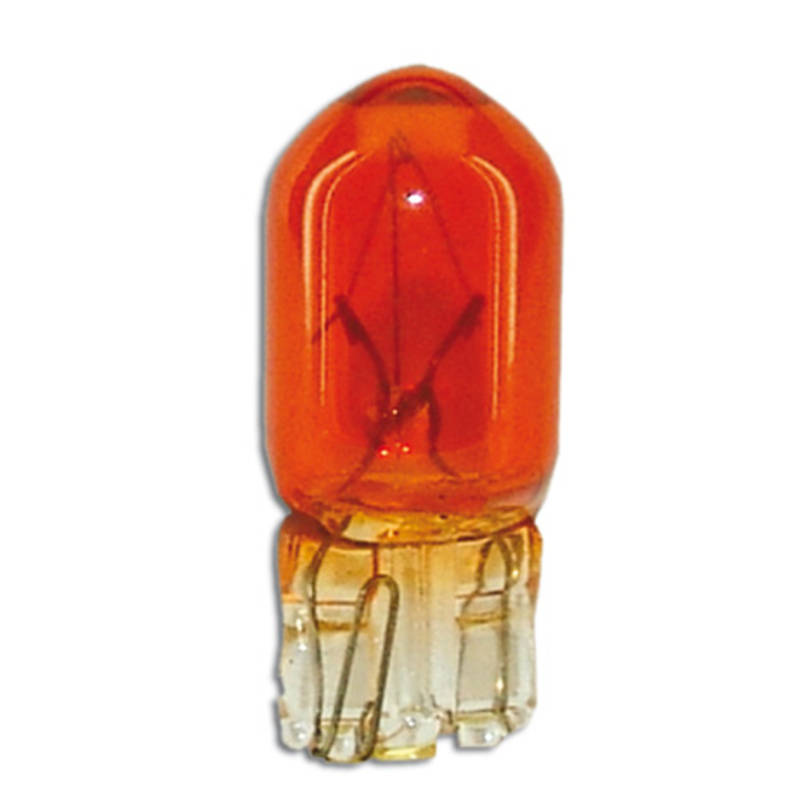 Glühlampe Glassockel orange T10, 12V 5W (1 Stück)