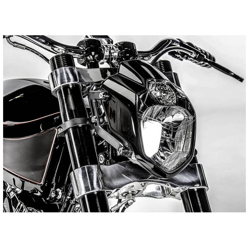 Highsider Classic Extreme Motorrad Scheinwerfer (schwarz) günstig kauf
