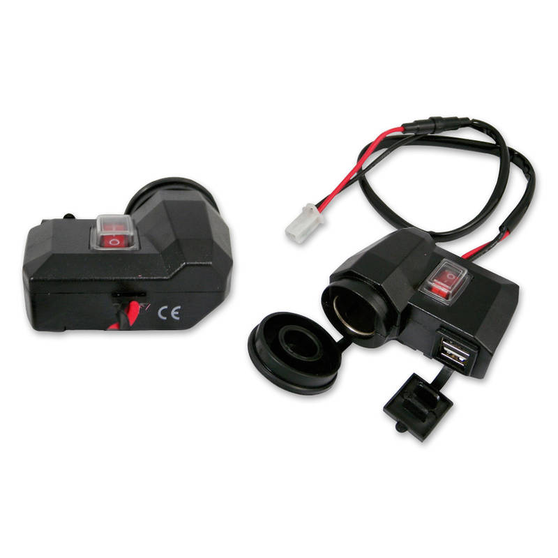 USB Steckdose / Auto-Zigarettenanzünder JMP Lenkermontage, Ausgang 12V, 5V  – PP passion parts AG