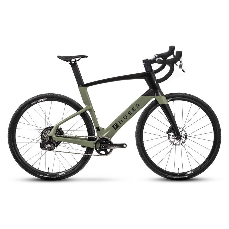 FANTIC E-Bike FMOSER E-GRAVEL Force Carbon M sage green black (2 Bikes in  1)