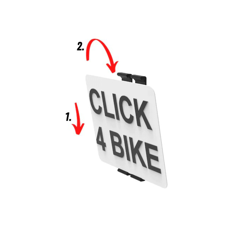 Kennzeichenhalter Click4Bike (rahmenlos) für Motorrad/Roller